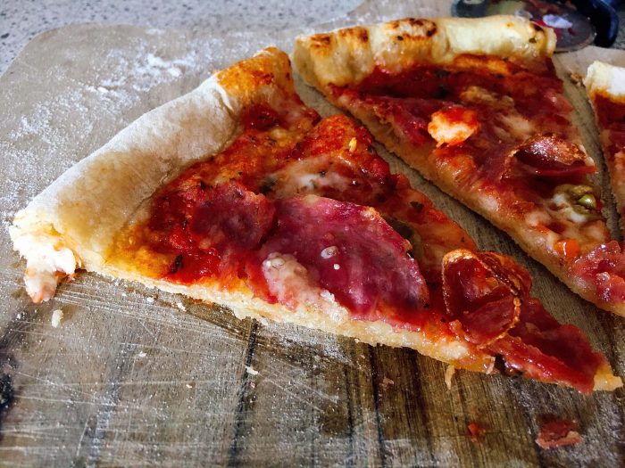 Cheesy Crust Pizza With Stuffed Cheese Crust